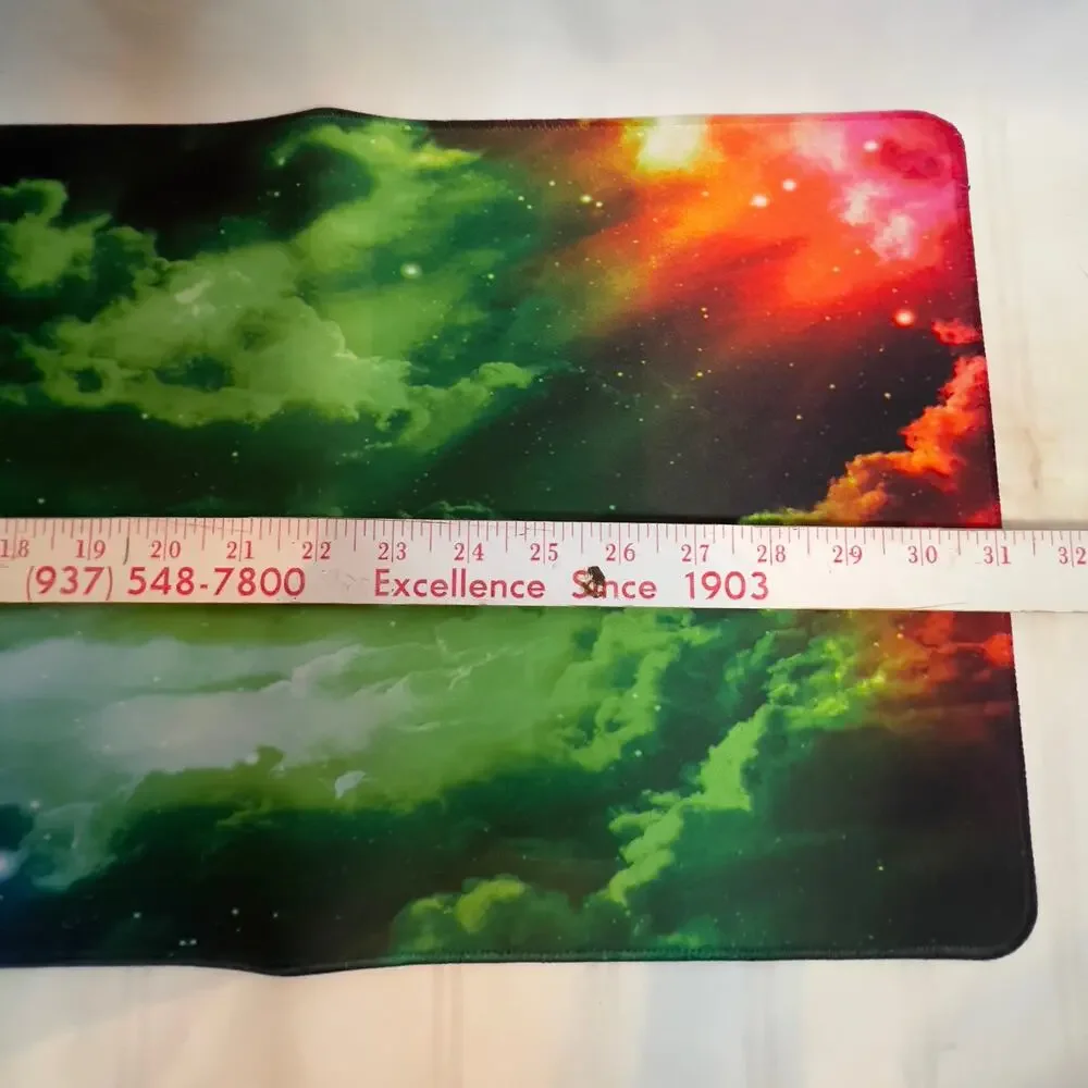 CVROY Sky Gaming Moon Light Universe Computer Laptop Mat Pad 11.75 x 31